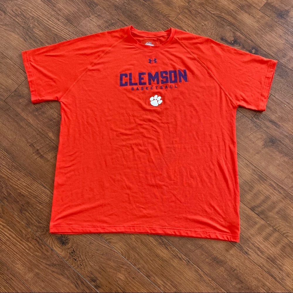 Under Armour Orange Size XL T Shirt Clemson